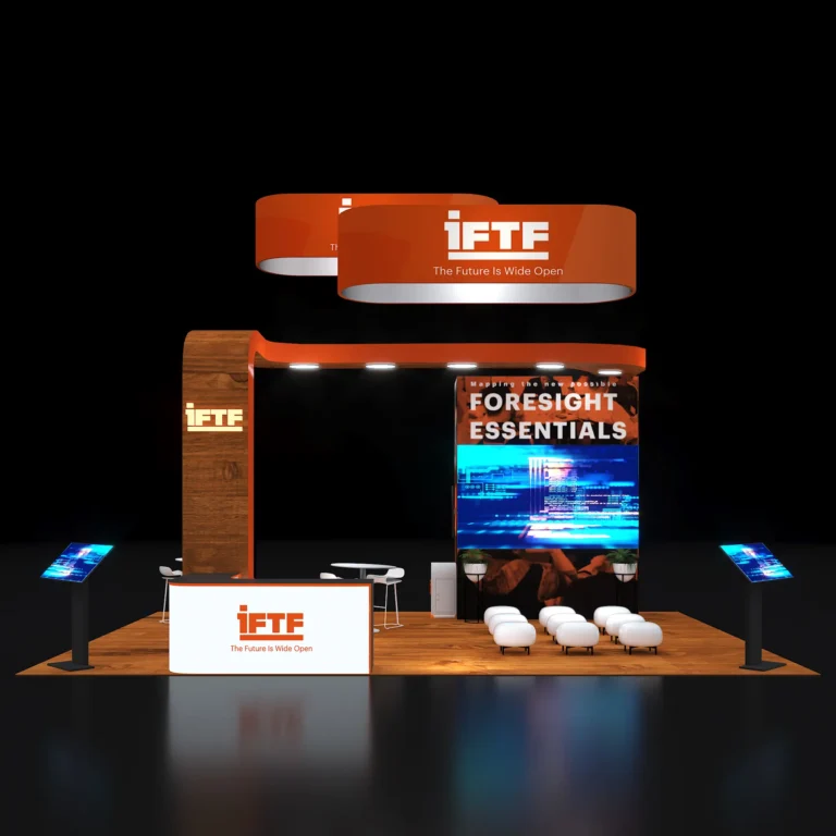 PE2030 256 — 20x30 trade show booth rental by Pure Exhibits