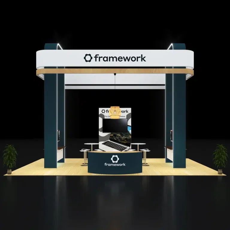 PE2030 255 — 20x30 trade show booth rental by Pure Exhibits