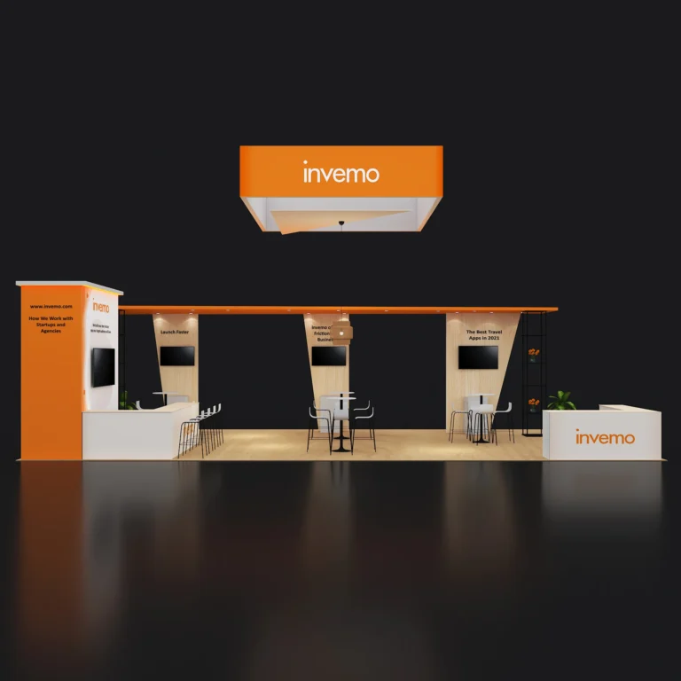 PE2040 205 — 20x40 trade show booth rental by Pure Exhibits