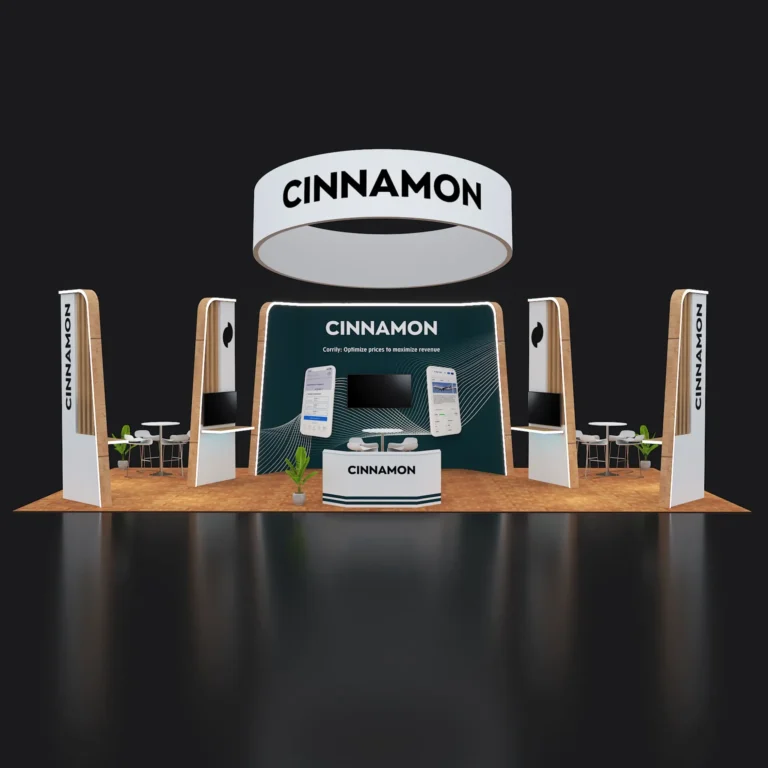 PE2040 199 — 20x40 trade show booth rental by Pure Exhibits