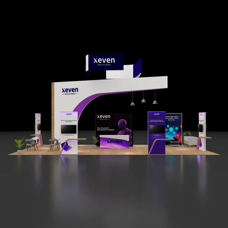 PE2040 204 — 20x40 trade show booth rental by Pure Exhibits