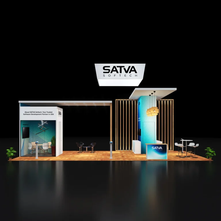 PE2040 206 — 20x40 trade show booth rental by Pure Exhibits