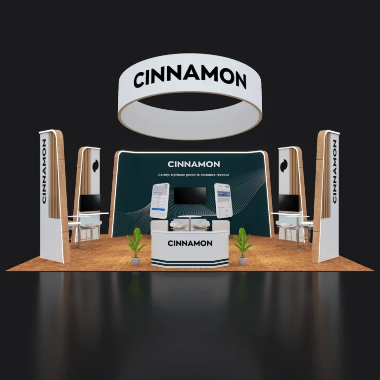 PE3030 239 — 30x30 trade show booth rental by Pure Exhibits