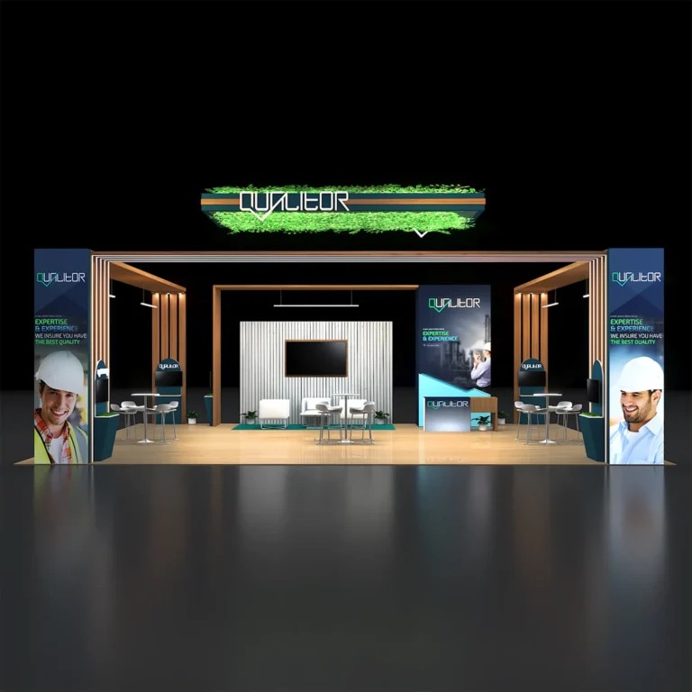 PE3040 196 — 30x40 trade show booth rental by Pure Exhibits