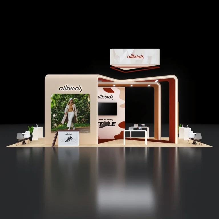 PE2040 209 — 20x40 trade show booth rental by Pure Exhibits