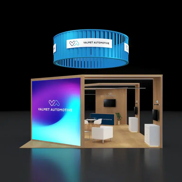 PE2040 211 — 20x40 trade show booth rental by Pure Exhibits