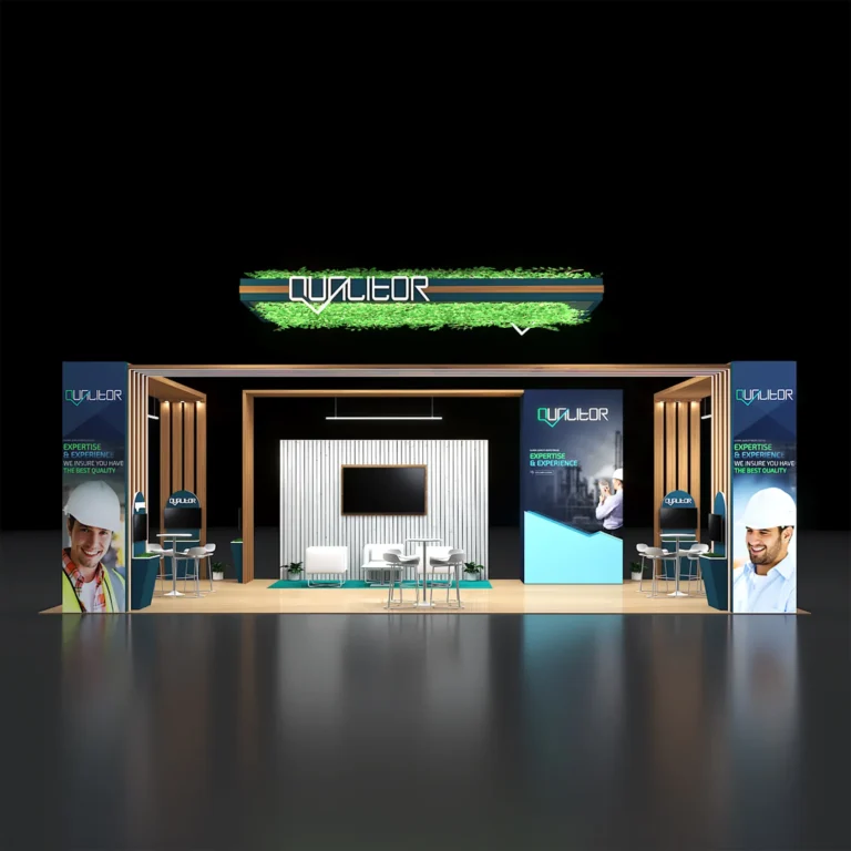 PE2040 207 — 20x40 trade show booth rental by Pure Exhibits