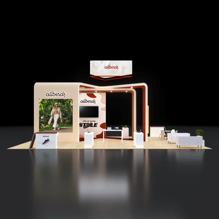 PE3040 198 — 30x40 trade show booth rental by Pure Exhibits