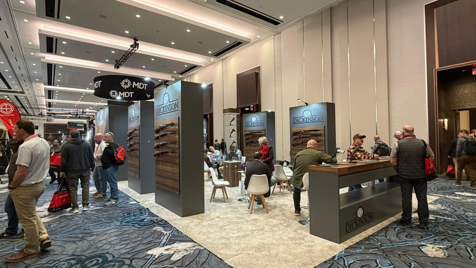 Immersive NAB Show Las Vegas booth with LED video wall, live camera setup, and demo stations Immersive NAB Show Las Vegas booth with LED video wall, live camera setup, and demo stations