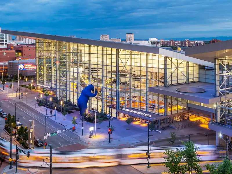 28.png outsode view of Colorado Convention Center Denver to serve as blog image for Colorado Convention Center Denver exhibitor guide