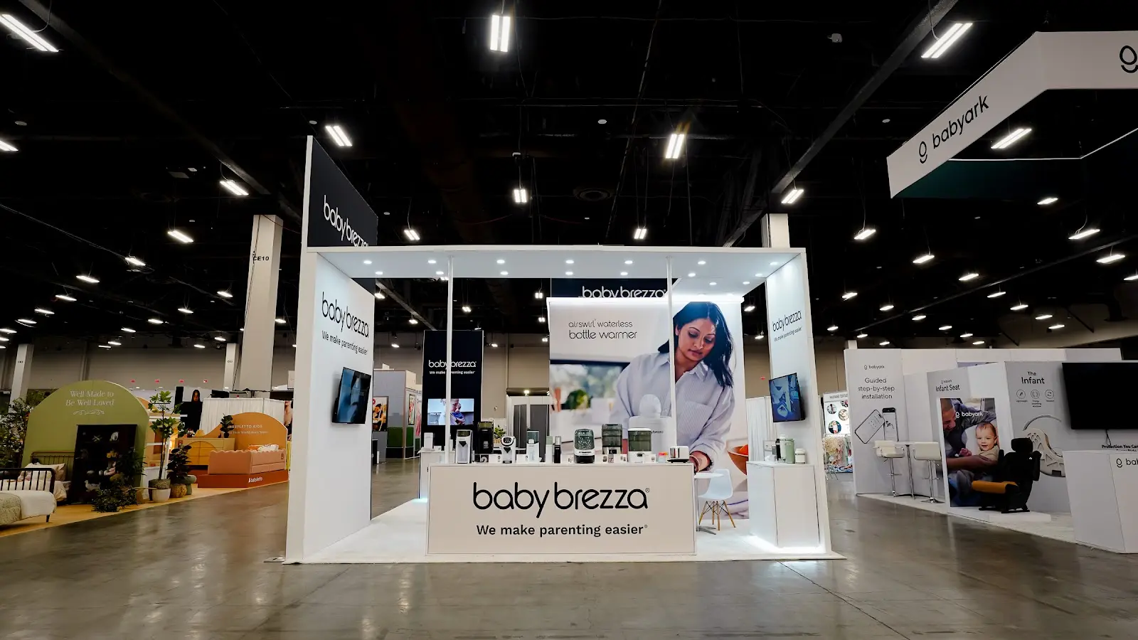 BABY BREZZA trade show exhibit