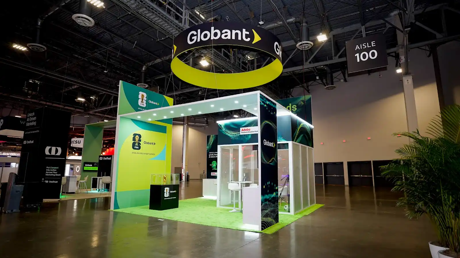 Globant trade show exhibit