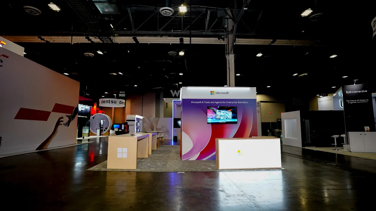 Microsoft trade show exhibit