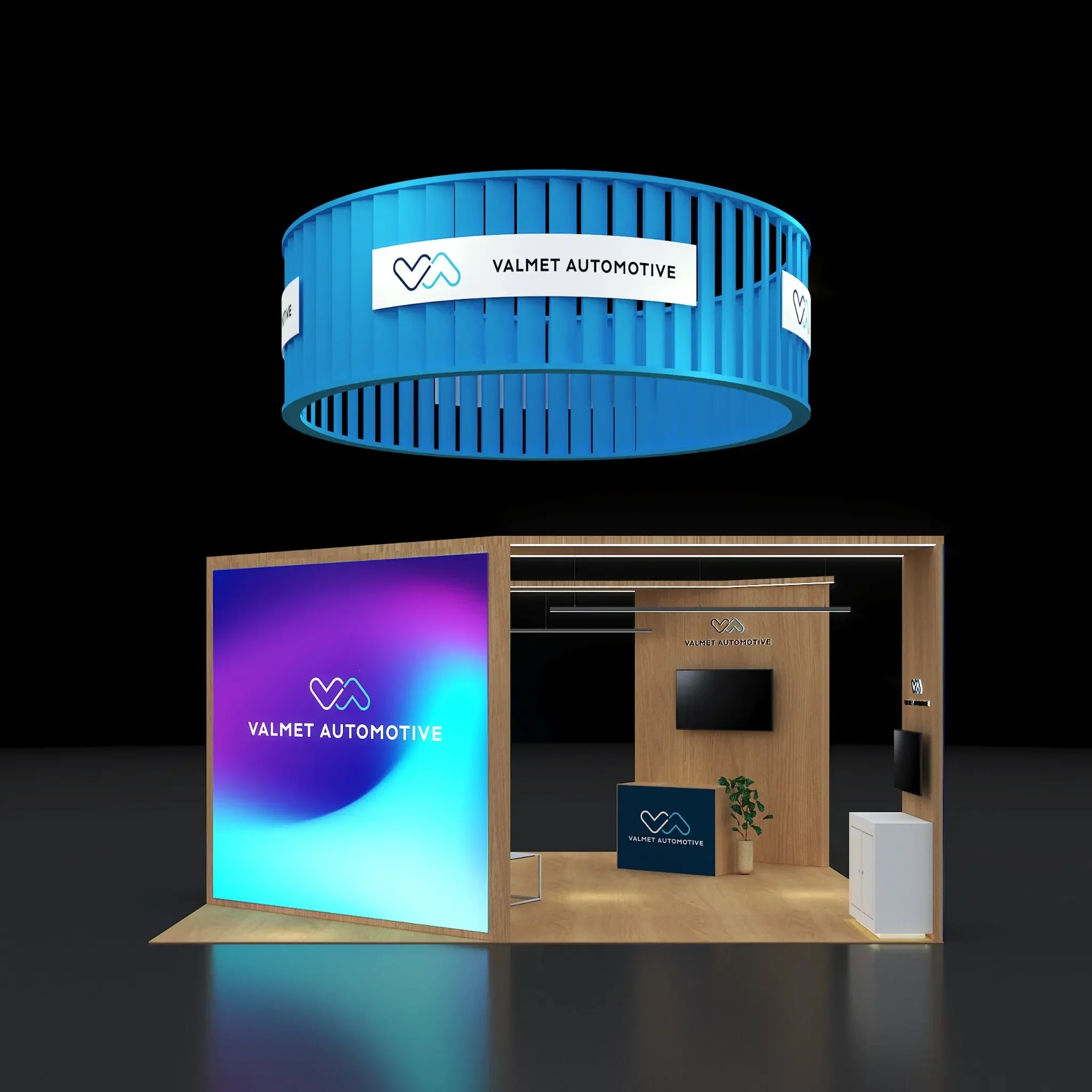 PE2020 300 — 20x20 trade show booth rental by Pure Exhibits