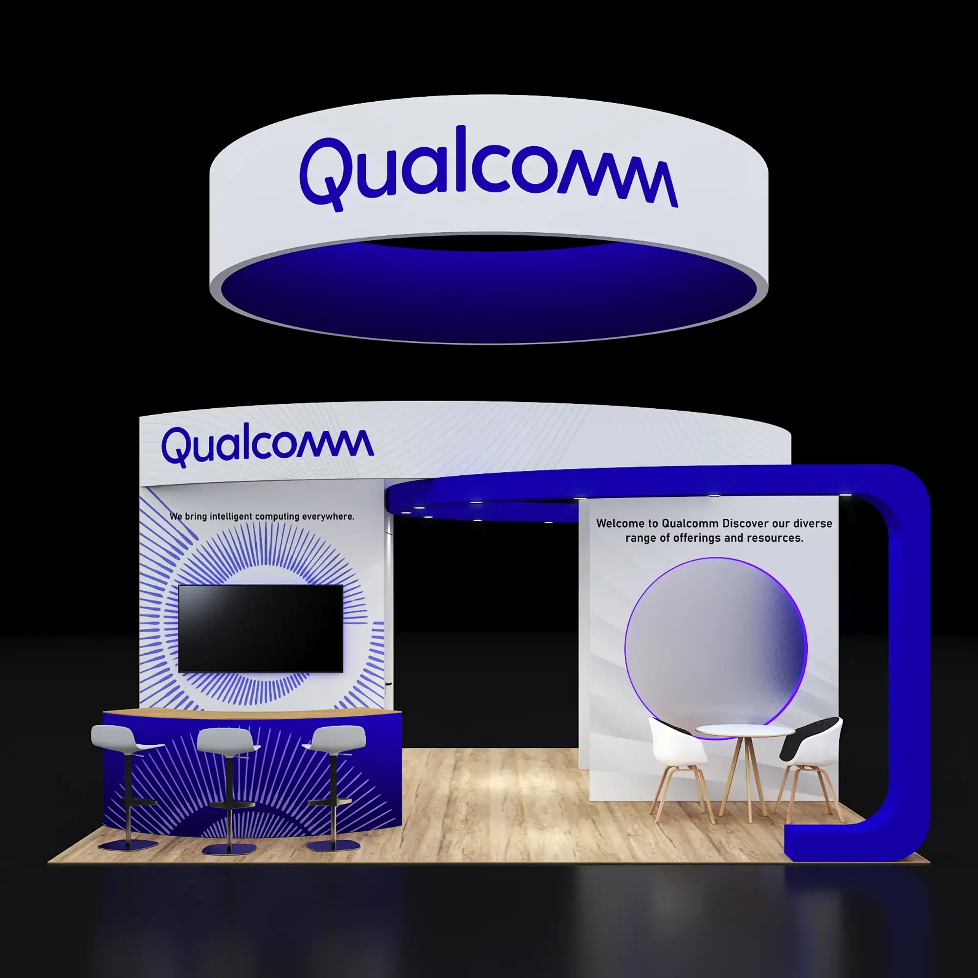 PE2020 300 — 20x20 trade show booth rental by Pure Exhibits