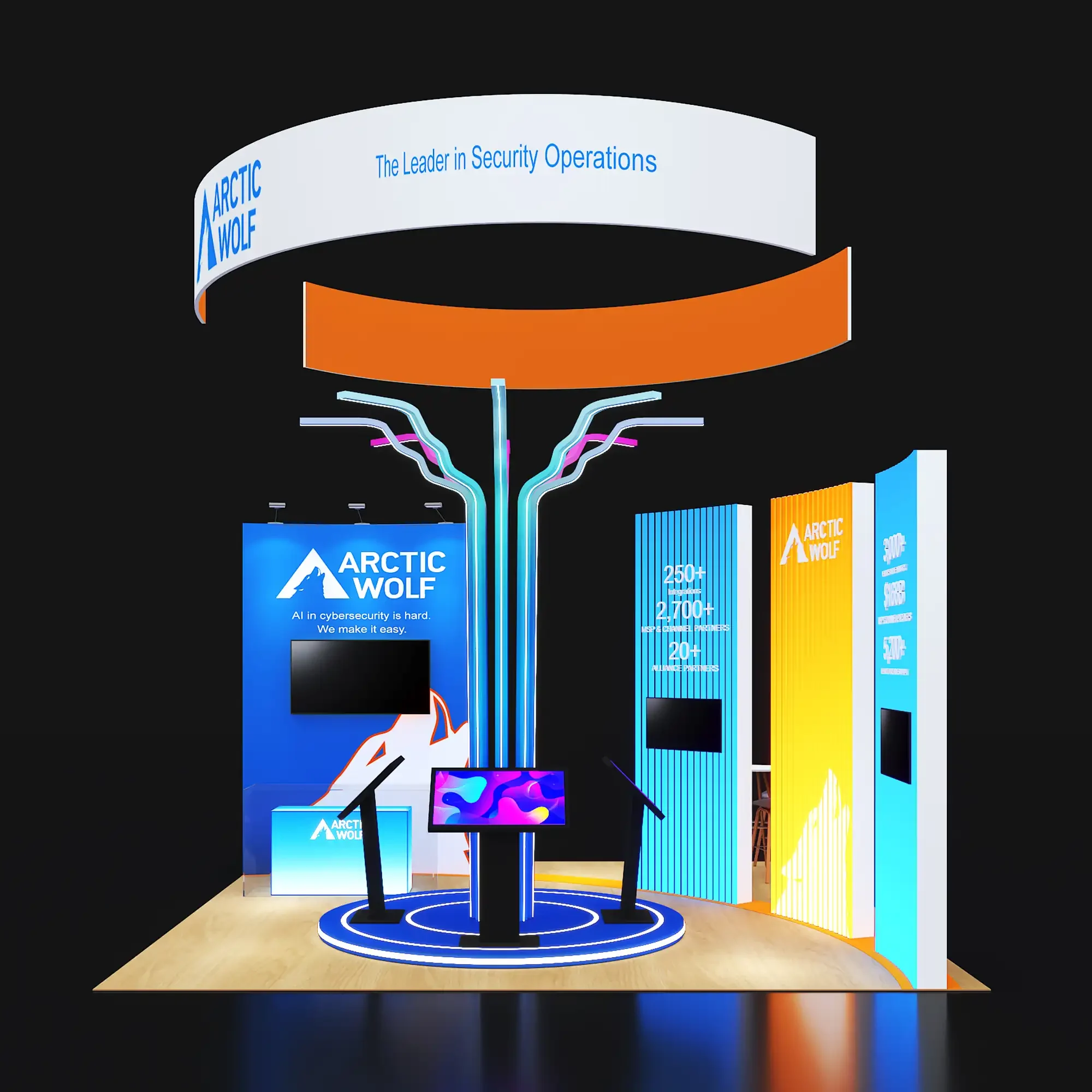 PE2020 306 — 20x20 trade show booth rental by Pure Exhibits