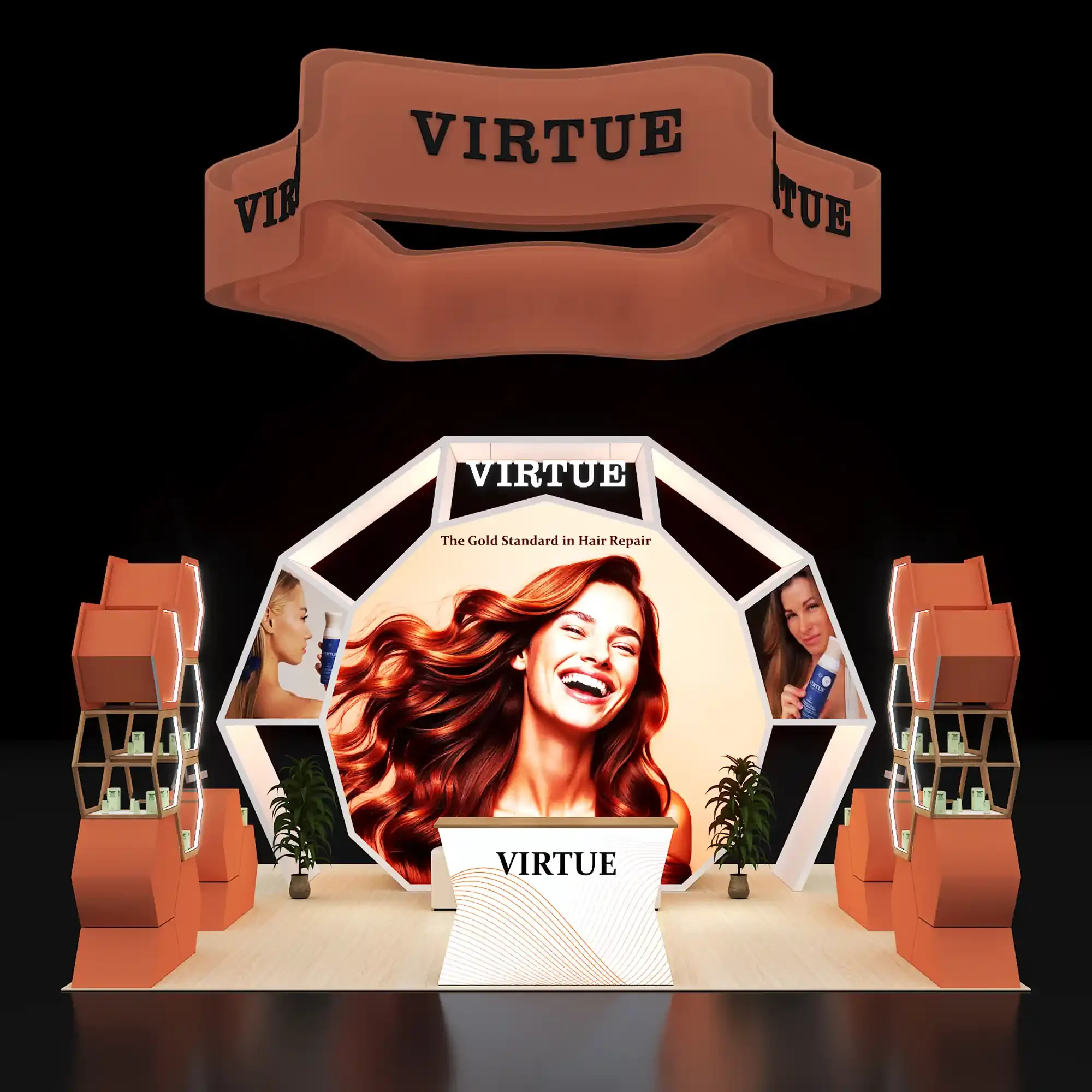 PE2020 308 — 20x20 trade show booth rental by Pure Exhibits