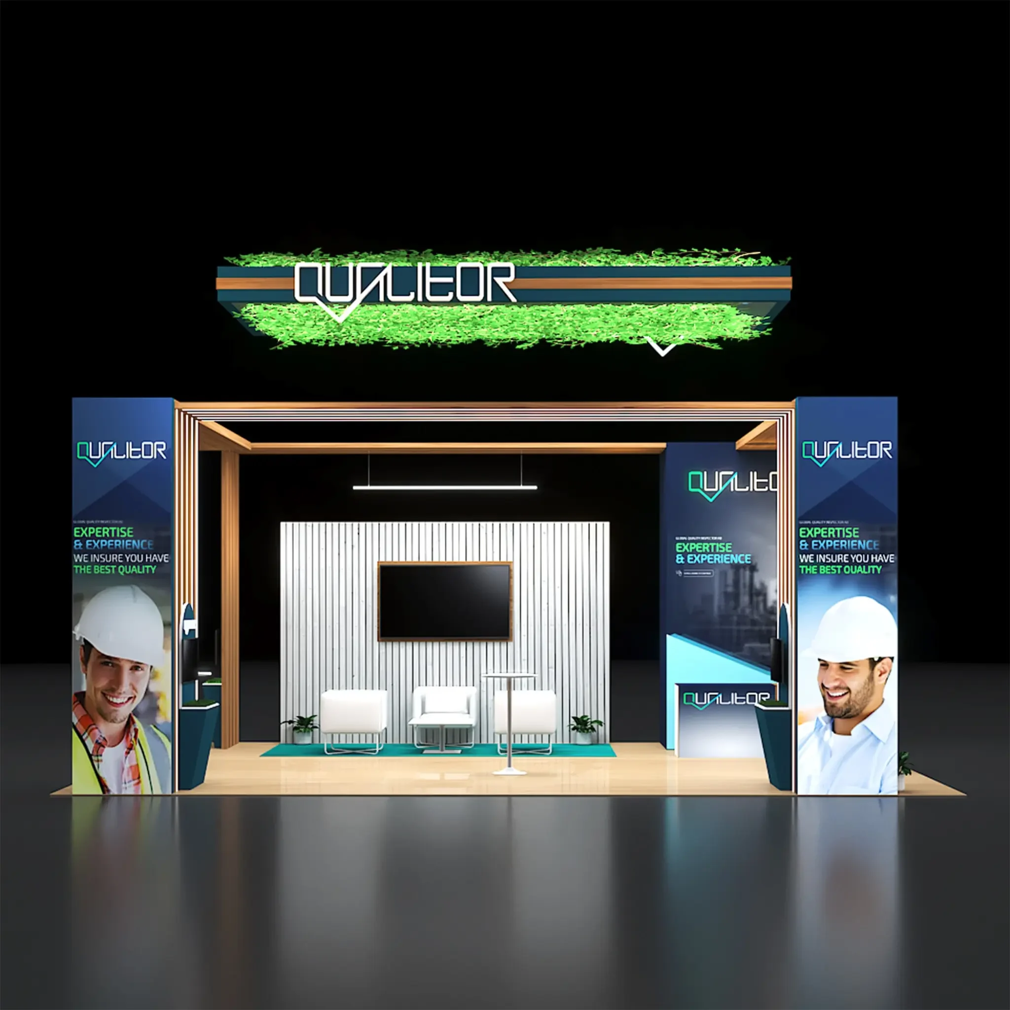 PE2030 272 — 20x30 trade show booth rental by Pure Exhibits