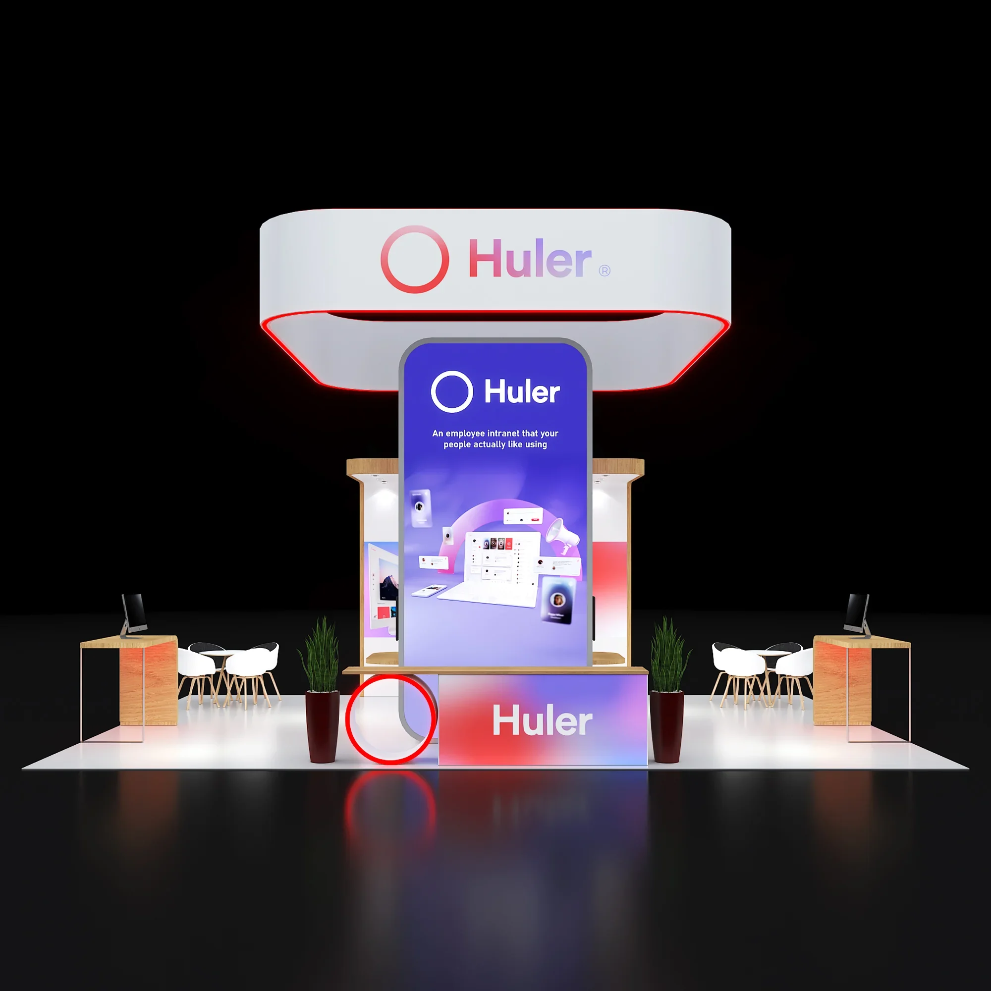 PE2030 267 — 20x30 trade show booth rental by Pure Exhibits