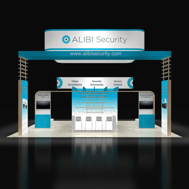 PE3030 262 — 30x30 trade show booth rental by Pure Exhibits