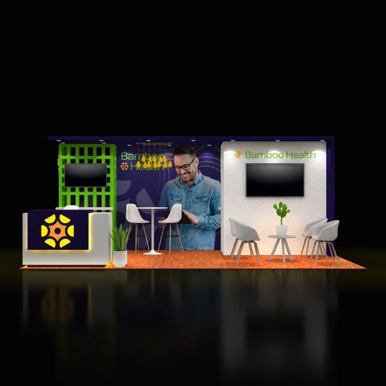 PE1020 128 — 10x20 trade show booth rental by Pure Exhibits