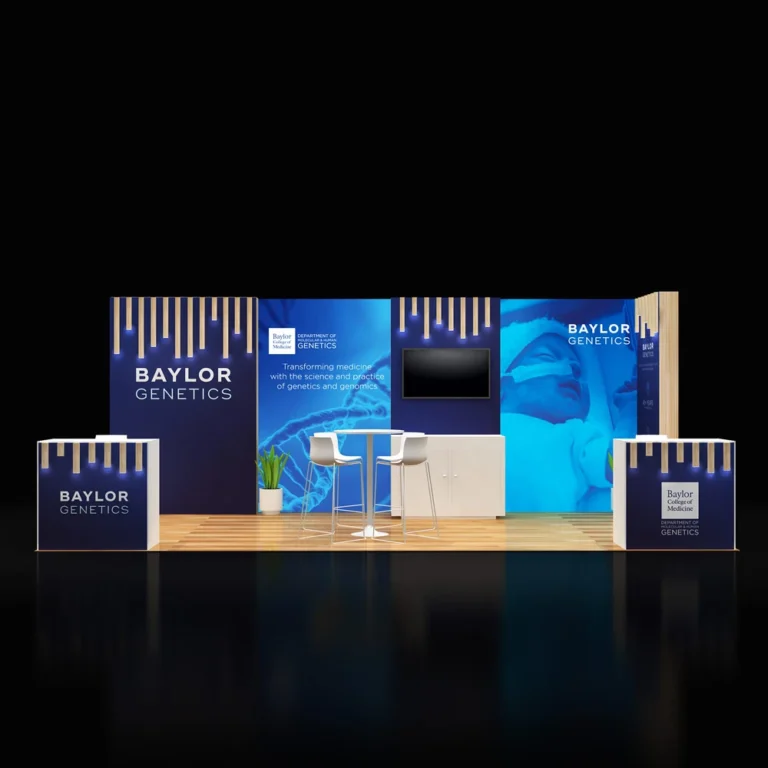 PE1020 129 — 10x20 trade show booth rental by Pure Exhibits