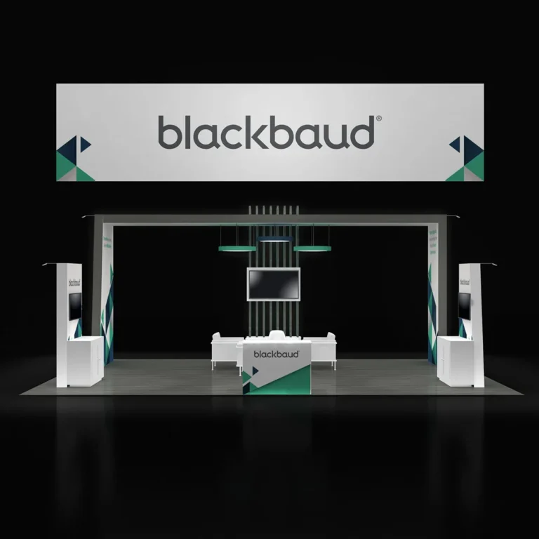 PE2030 280 — 20x30 trade show booth rental by Pure Exhibits
