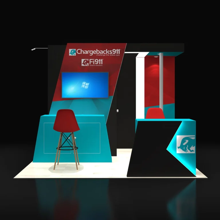 PE1010 113 — 10x10 trade show booth rental by Pure Exhibits