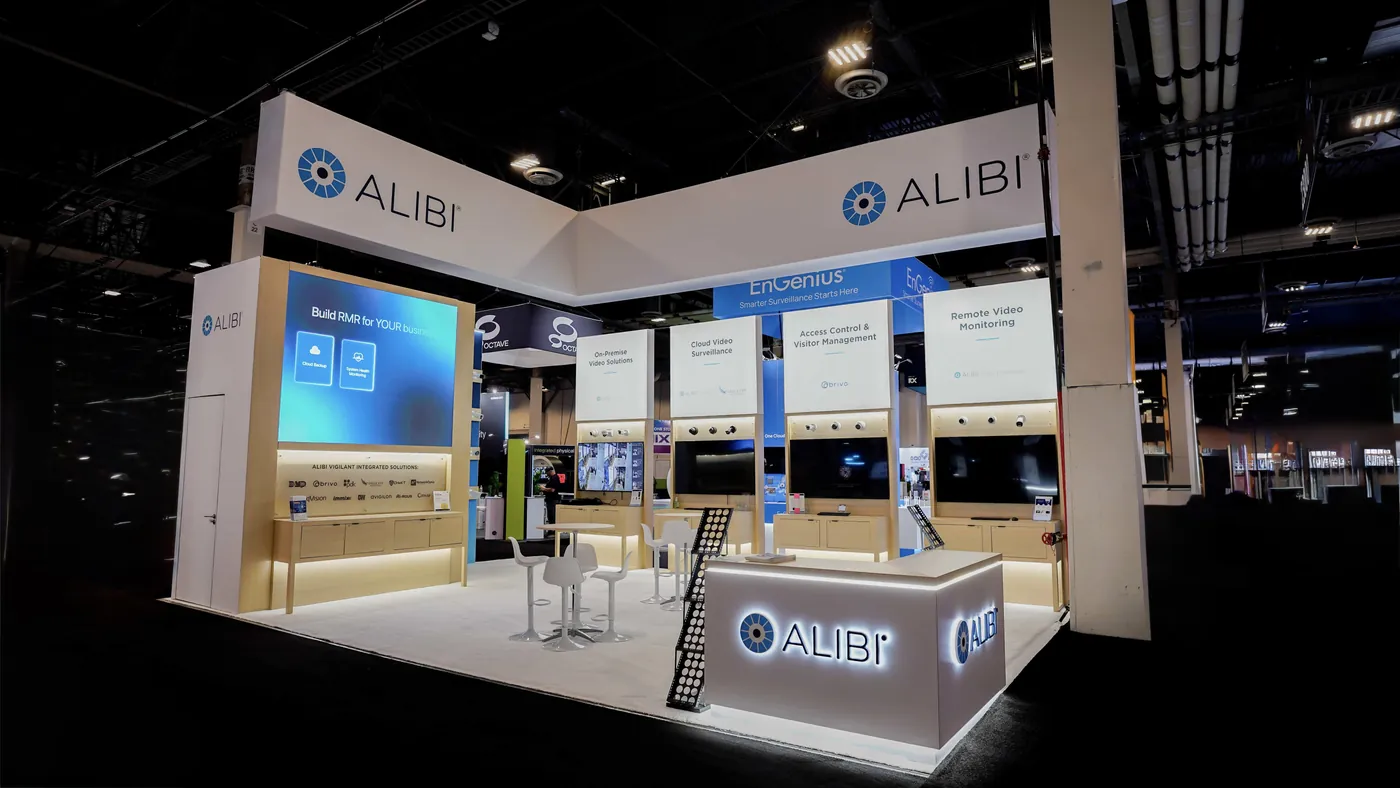 Alibi Security trade show booth case study — ISC West 2026