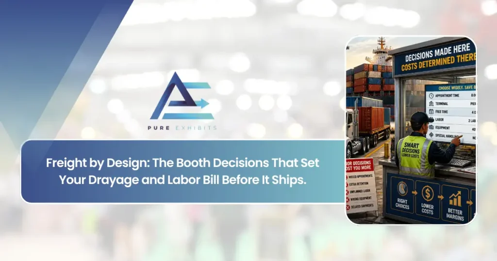 Freight by Design The Booth Decisions That Set Your Drayage and Labor Bill Before It Ships
