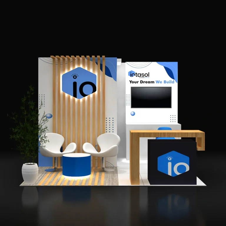 PE1010 120 — 10x10 trade show booth rental by Pure Exhibits