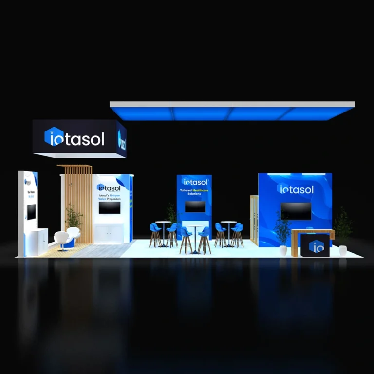 PE2040 226 — 20x40 trade show booth rental by Pure Exhibits