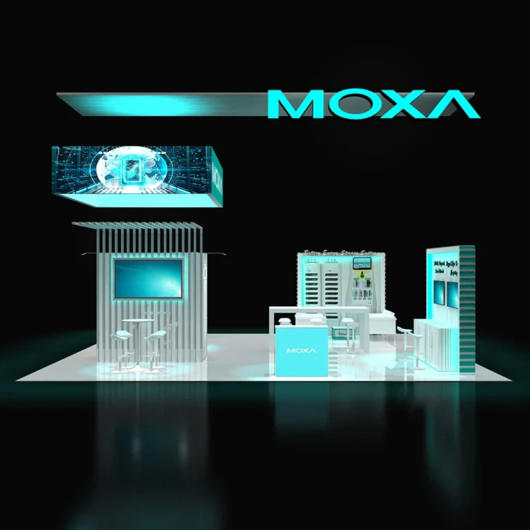 PE3030 270 — 30x30 trade show booth rental by Pure Exhibits
