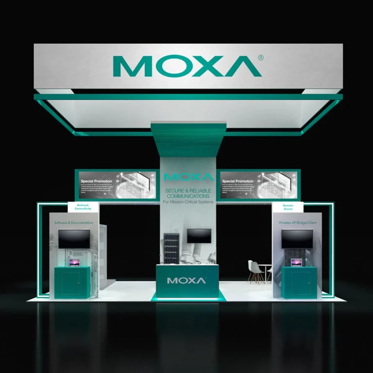 PE2030 287 — 20x30 trade show booth rental by Pure Exhibits