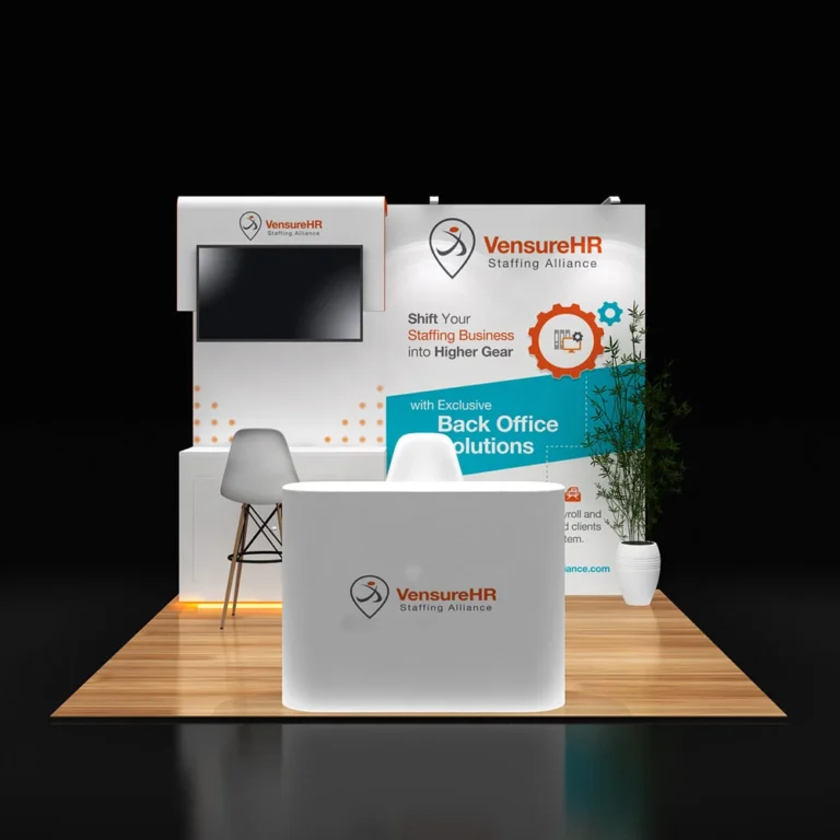 PE1010 129 — 10x10 trade show booth rental by Pure Exhibits