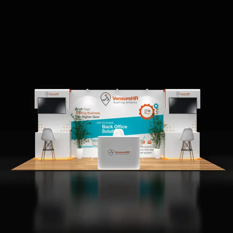 PE1020 151 — 10x20 trade show booth rental by Pure Exhibits