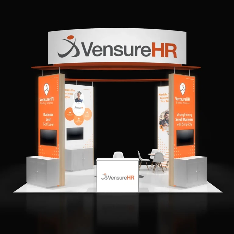 PE2020 330 — 20x20 trade show booth rental by Pure Exhibits