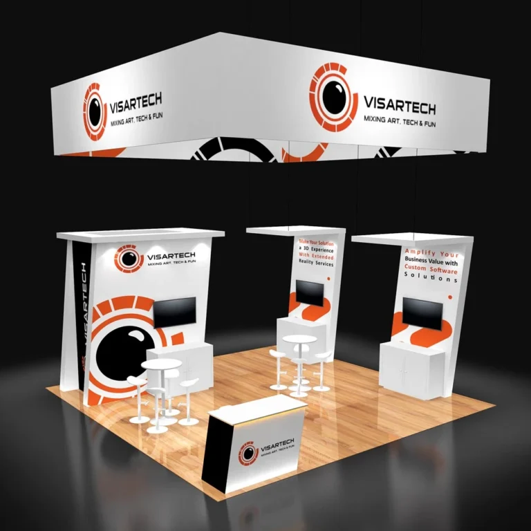 PE2020 331 — 20x20 trade show booth rental by Pure Exhibits