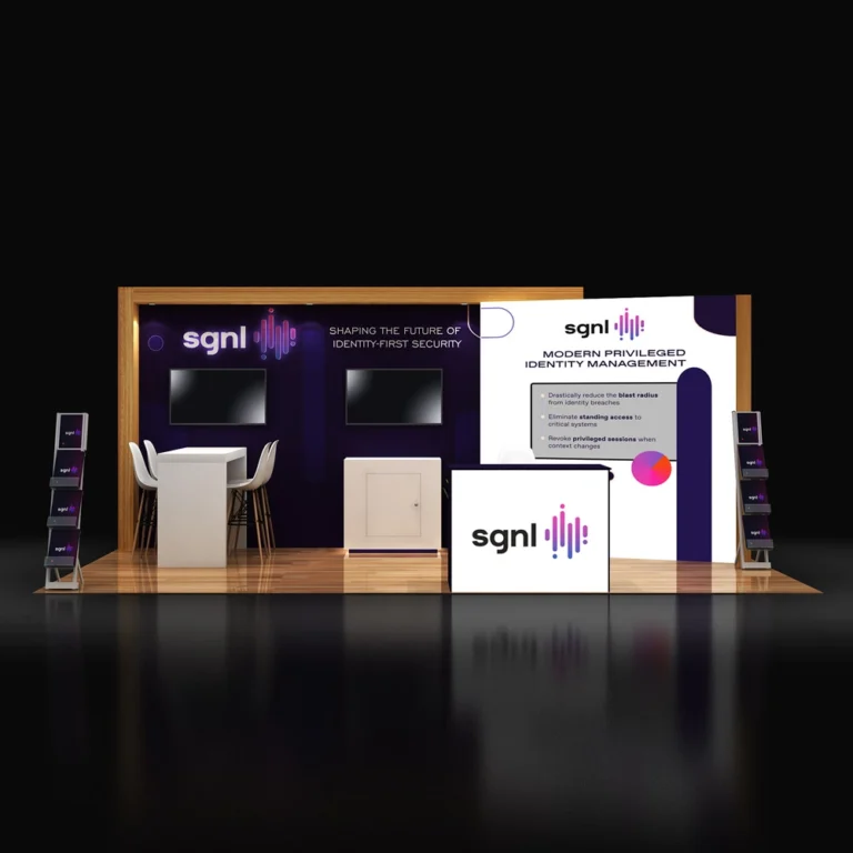 PE1020 144 — 10x20 trade show booth rental by Pure Exhibits