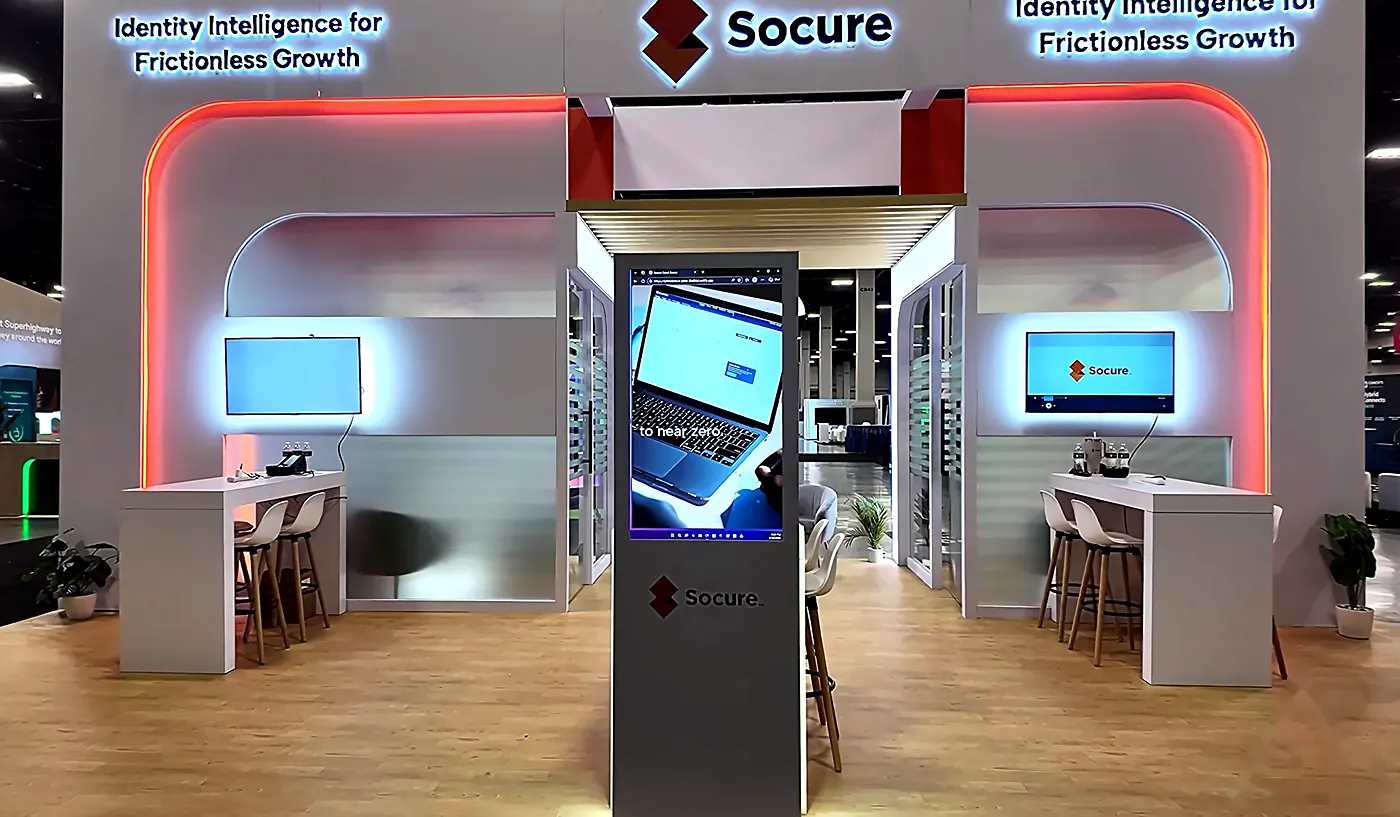The booth that came from the brief: Socure at Fintech Meetup 2026