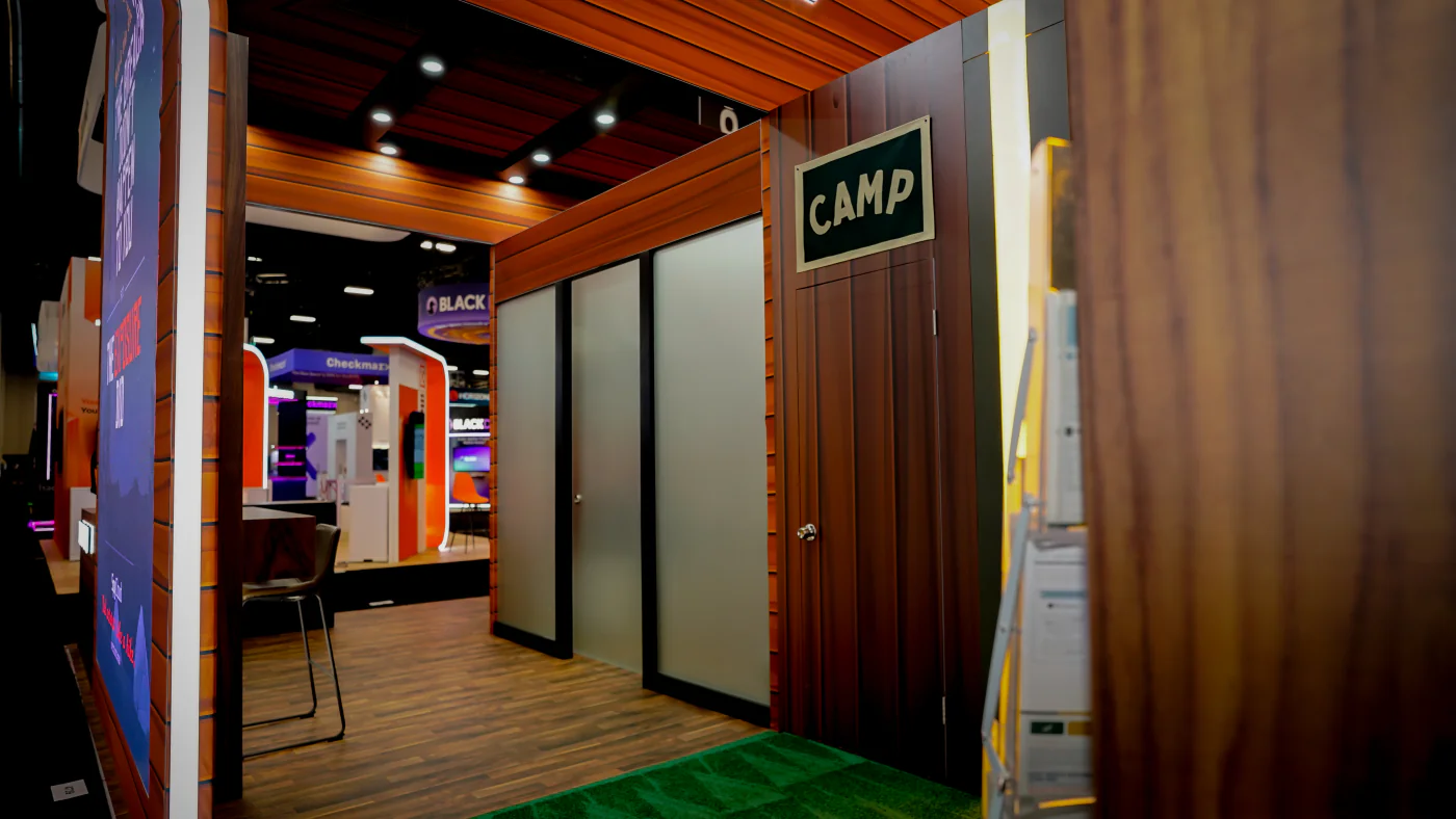 SpyCloud Meeting room trade show exhibit at Black Hat USA 2026, Las Vegas