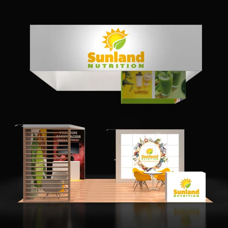 PE2020 319 — 20x20 trade show booth rental by Pure Exhibits