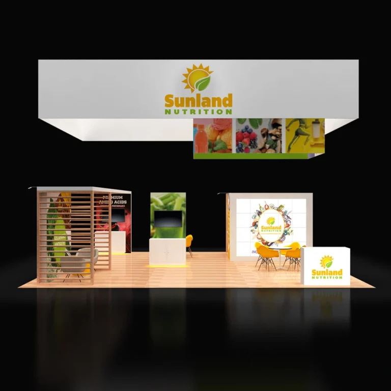 PE2040 231 — 20x40 trade show booth rental by Pure Exhibits