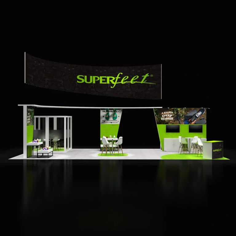 PE2040 232 — 20x40 trade show booth rental by Pure Exhibits