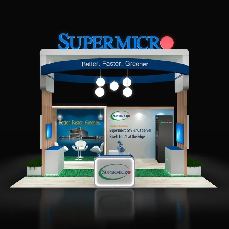 PE2020 321 — 20x20 trade show booth rental by Pure Exhibits