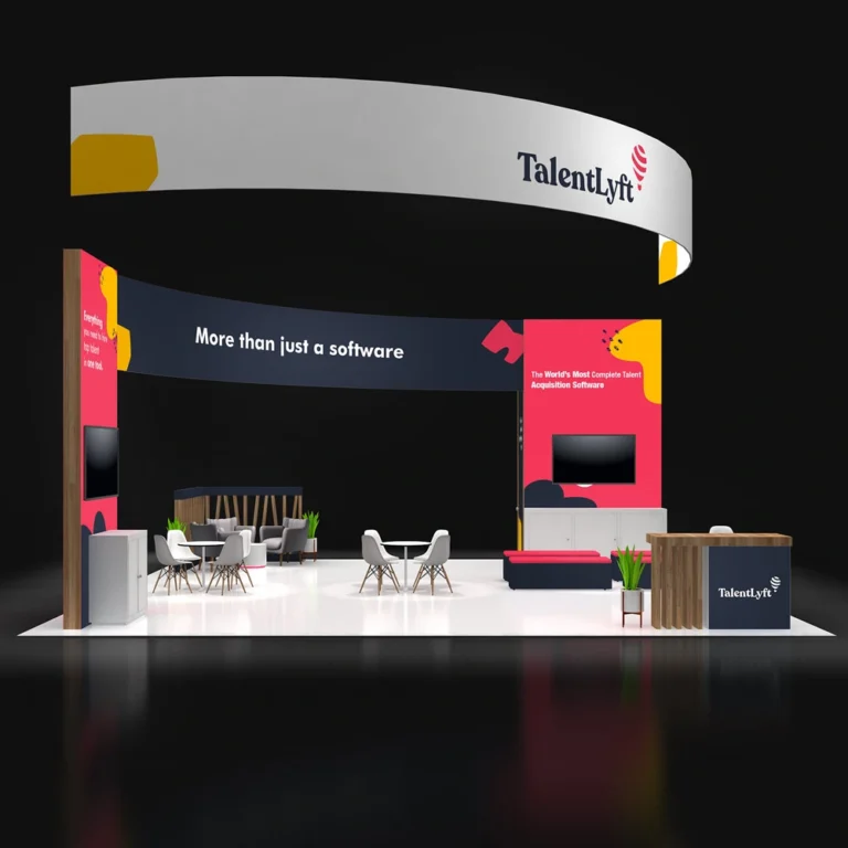 PE3030 276 — 30x30 trade show booth rental by Pure Exhibits
