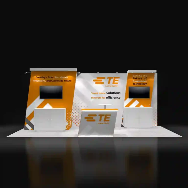 PE1020 146 — 10x20 trade show booth rental by Pure Exhibits