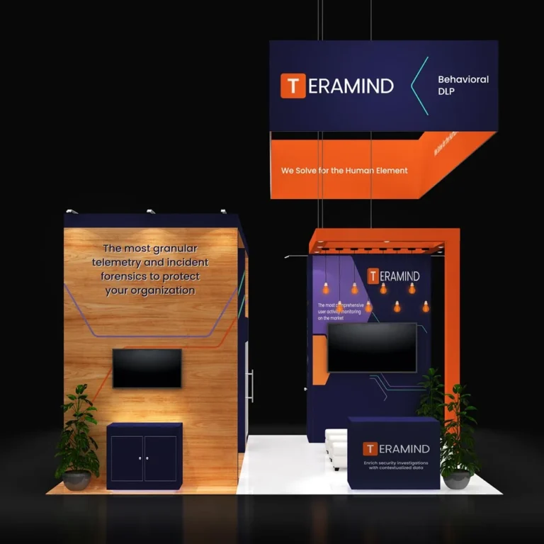 PE2020 324 — 20x20 trade show booth rental by Pure Exhibits