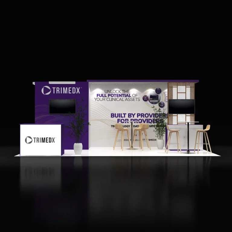 PE1020 148 — 10x20 trade show booth rental by Pure Exhibits
