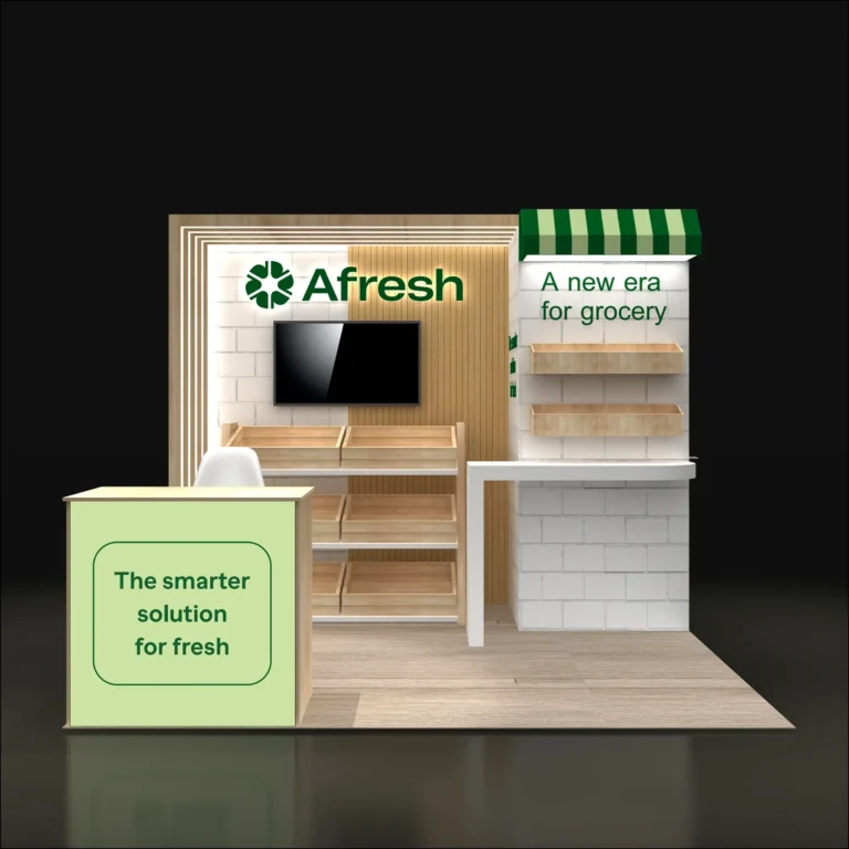 PE1010 138 — 10x10 trade show booth rental by Pure Exhibits